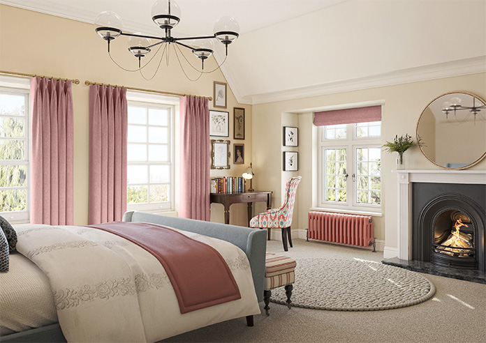 Delicate Chevron, Garnet - Made to Measure Curtains - Image 8